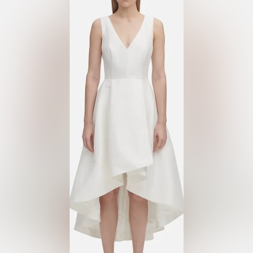 Calvin Klein White Strapless Dress